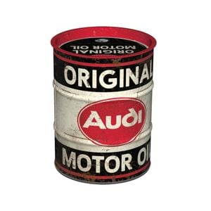 Nostalgic-Art Money Box Oil Barrel Audi Original Motor Oil