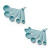 2x 5pc KitchenAid Plastic Measuring Spoon Set Kitchen Utensils - Mineral Water