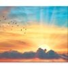 Cloud The Evening Sky at Sunset View   Print 100% Australian Made 75 x 50cm  (Stretched)