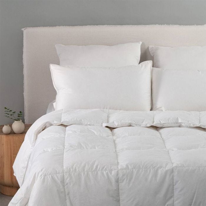 Cannigvale Oca Single Bed Quilt Goose Feather & Down - White