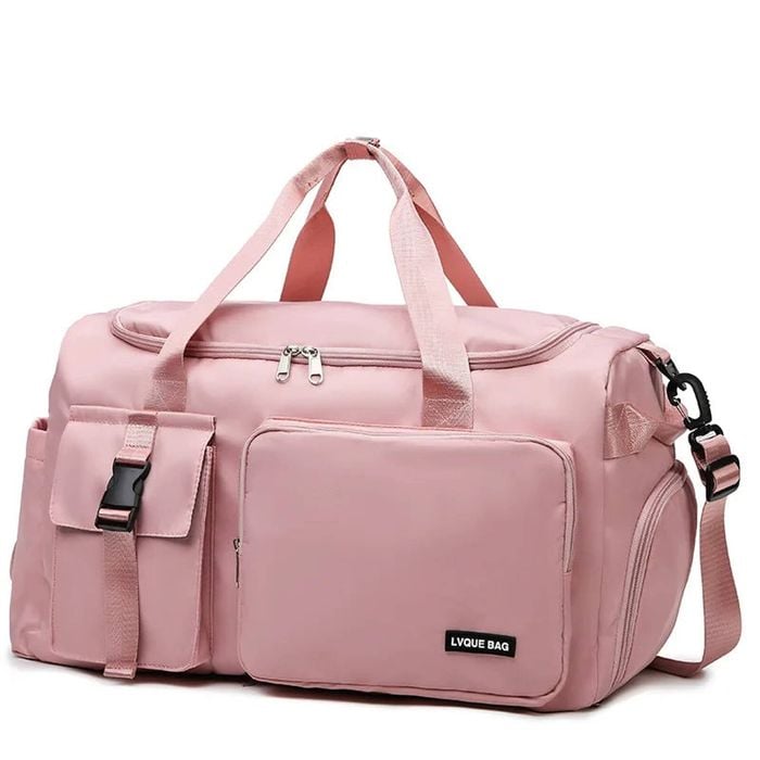 NNEOBA Travel Handbag Dry And Wet Separation Convertible Design Pink