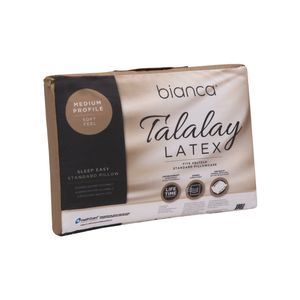 Bianca Sleep Easy Talalay Latex Pillow Medium Profile Soft Feel