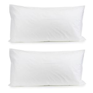 2PK Jason Commercial Crisp Pillow Case King 50x90cm White