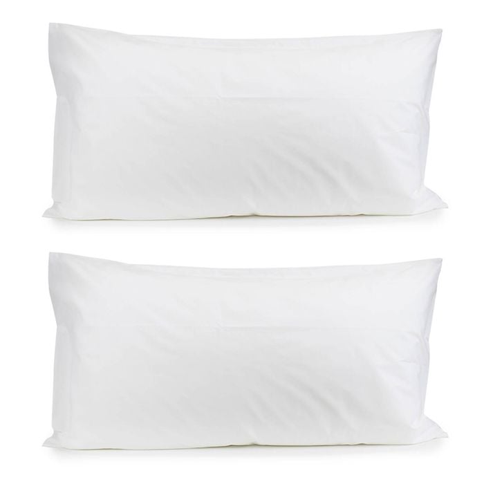 2PK Jason Commercial Crisp Pillow Case King 50x90cm White