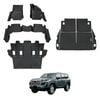 AUSGO Floor Mats & Boot Liner Set for Toyota Land Cruiser Landcruiser 300 LC300 7-Seat 2021-Onwards Car Floor Liners Cargo Mat