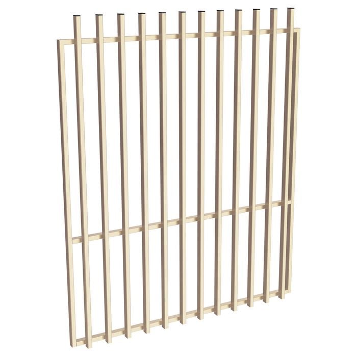 ProtectorAl 1201-1500W x 1800H Primrose Aluminium Batten Garden Gate