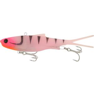 Samaki Vibelicious Fork Tail Vibe 150mm Soft Plastic Fishing Lure Fairy Floss UV