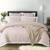 Accessorize White/Natural Tailored Hotel Deluxe Cotton Quilt Cover Set King