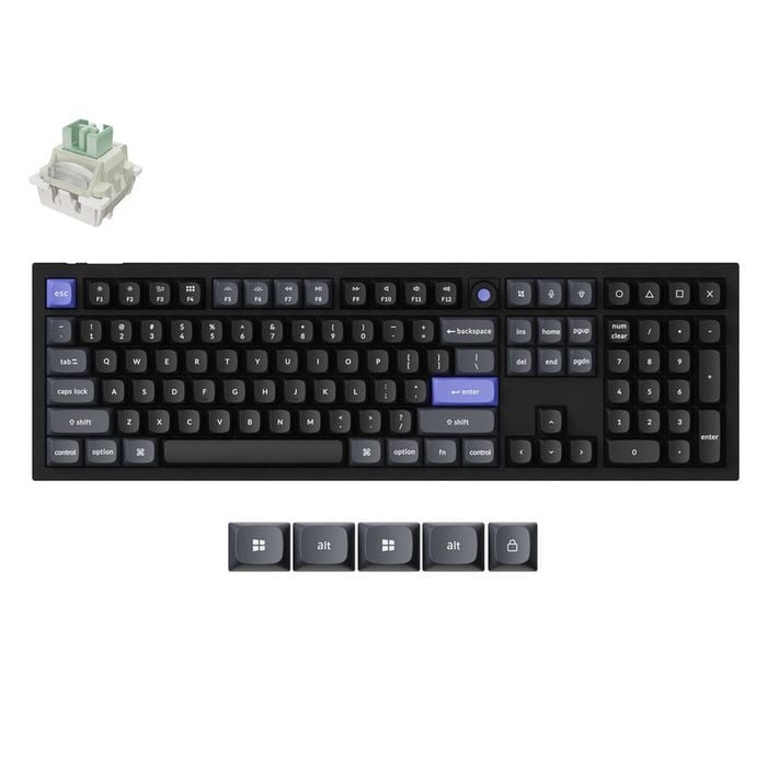 Keychron Q6 HE 8K Wired Magnetic Switch Keyboard (Black) (Fully Assembled Knob)