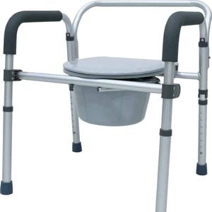 Q-Assist 250kg Weight Rating Over Toilet Frame and Commode