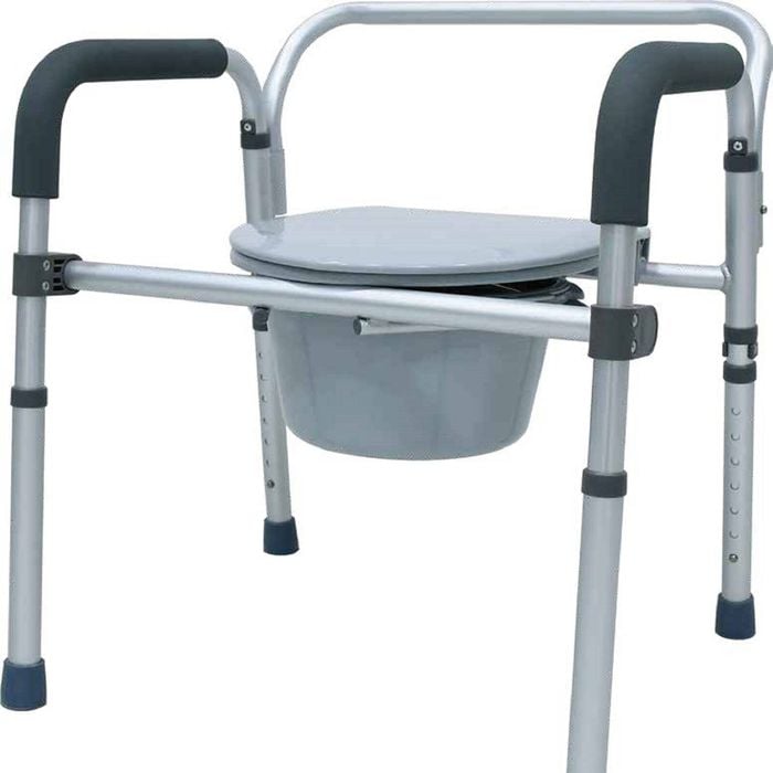 Q-Assist 250kg Weight Rating Over Toilet Frame and Commode