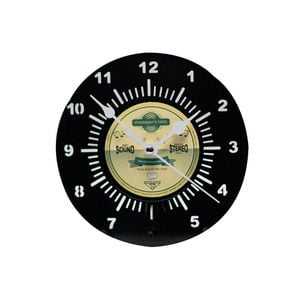 Yesterday’s Vinyl Music Lover Deskclock Yellow/Green 18cm