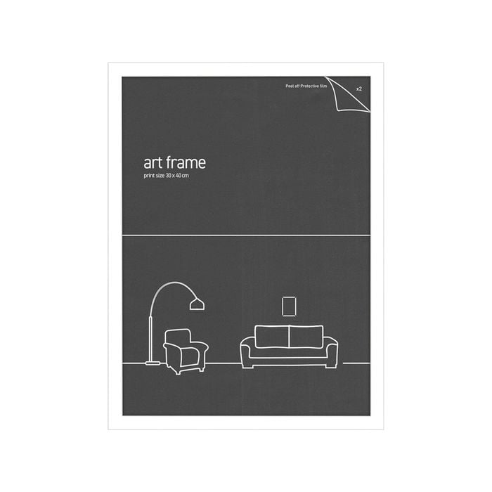 Frames & Hangers Wall Hanging Sleek 30x40cm Picture Poster Frame White