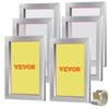 VEVOR Screen Printing Kit White 6 Pieces Aluminum Silk Frames with 110 Count Mesh