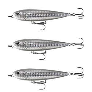 3x 13 Fishing 94mm Navigator Topwater Pencil Bait Fishing Lures - Disco Shad