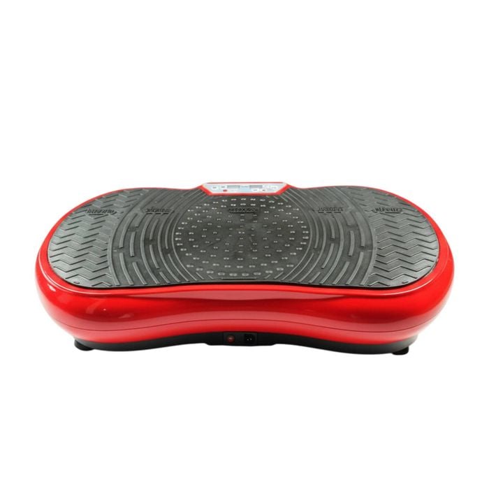 Social Hike Vibration Plate Exercise Platform - Vibrating Workout Machine Red