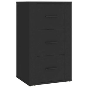 vidaXL Sideboard Black Buffet Cabinet Drawer Storage Cupboard