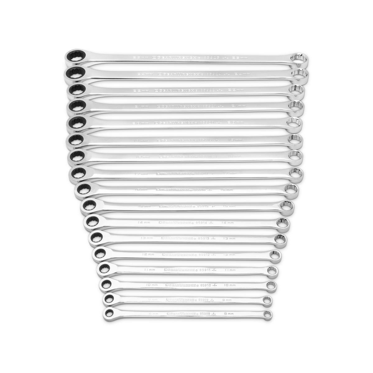 Gearwrench 17 pc 72 tooth 12 point xl gearbox double box ratcheting