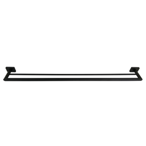 Barelli 900mm Matte Black Rigoni Double Towel Rail