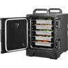 Vevor Insulated Food Pan Carrier Black Stackable Catering Dishbox for Chafing Dish