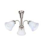 Brilliant Brushed Chrome D.I.Y. Carla 3 Light Pendant