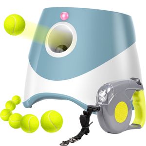 Advwin Automatic Dog Ball Launcher & Retractable Dog Leash Set