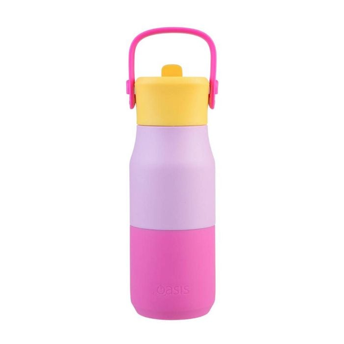 Oasis Stainless Steel Double Wall Insulated Junior Drink Bottle With Sipper 400ml