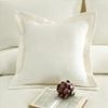 CottonMore 2pcs of 100% Cotton Cream Waffle European Cushion Covers 65x65cm