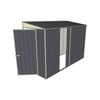 Build-A-Shed 1.2 x 3.0 x 2.0m Skillion Single Sliding Side Door Shed - Grey
