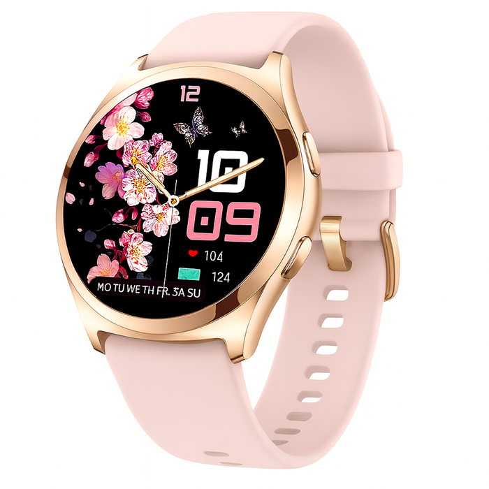 Smart Watch with Bluetooth Calling, Heart Rate Monitor and Fitness Tracking – Pink
