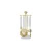 5pc Tempa Bennett Marble Finish Resin Barware Tools Set White/Gold