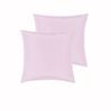 Peppermill Pair of Satin European Pillowcases Pink