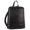 Ladies Nappa Leather  Twin Zip Backpack w/ Zipped Pocket Black