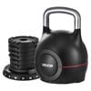 Vevor Kettlebell Black With 7 Weight Levels Die-cast Aluminum And Durable Abs Material For Training