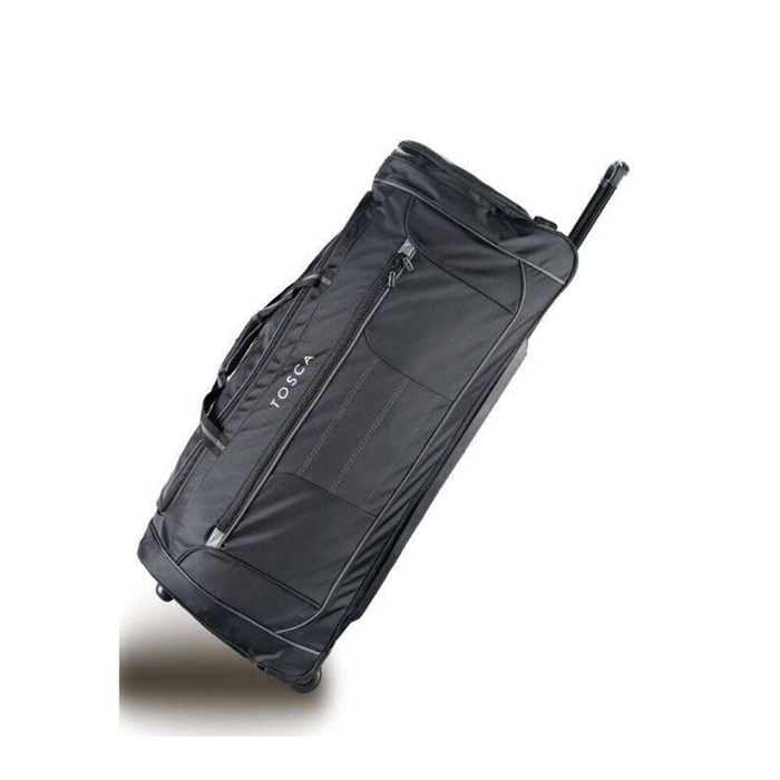 Tosca Jumbo 90cm Wheeled Duffle Bag Travel Trolley - Black/Grey