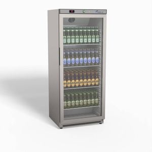Fed-x Thermaster Stainless Steel Upright Static Display Fridge Xr600sg