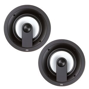 2pc Jamo IC 208 FG Custom 200 Series 2-Way In-Ceiling Speaker White
