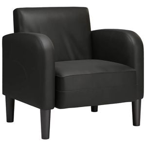 vidaXL Sofa Chair with Armrests Black 54 cm Faux Leather single sofa