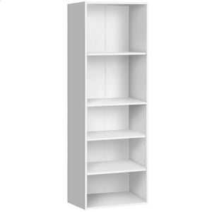 ALFORDSON Office Storage Cabinet 5 Shelves Bookcase White