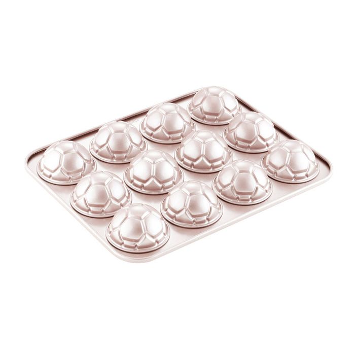 Chefmade 12 Cup Soccer & Football Ball Cake Pan
