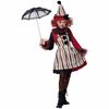 Clever Clown Vintage Horror Joker Evil Jester Scary Halloween Girls Costume XS