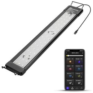 Hygger Aquarium Bluetooth LED Light 35W with App Control - Black - Black | One size | ‎HG-028-35W