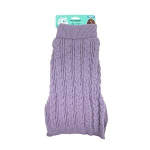 Art & Bob 40cm Lilac Medium Knitted Dog Jumper