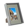 Nicola Spring 3D Deep Box Frame with A5 Mount - A4 (8" x 12") - Grey
