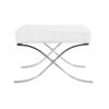 White Barcelona Ottoman - Classic Version - Replica