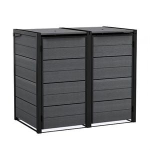 Keter 2 Bin Hideaway (1.4 x 0.8m) - Grey