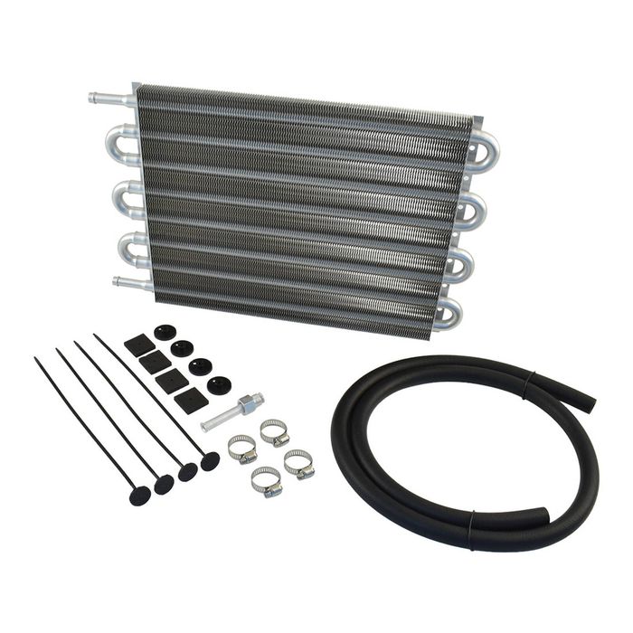 Calflow Transmission Oil Cooler Kit, Tube & Fin, 15.5" x 10" x 0.75"