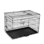 36 Inch Dog Cage Foldable Metal Puppy Crate Kennel 3 Doors i.Pet