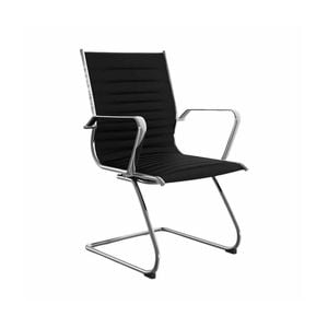 Olg Metro Cantilever Visitor Chair Black Vinyl