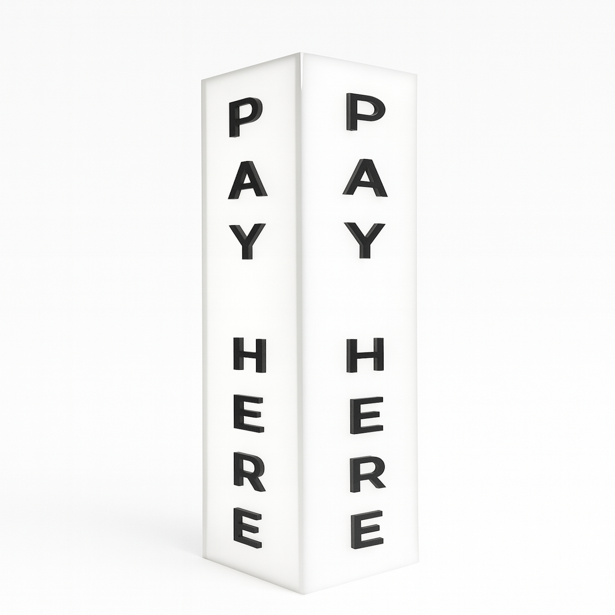 Portable Frameless Lightbox Pay Here 350mmx80mmx80mm - Bunnings Australia